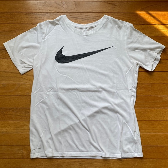 Nike Dri-FIT Short Sleeve Shirt (White) - Picture 1 of 2